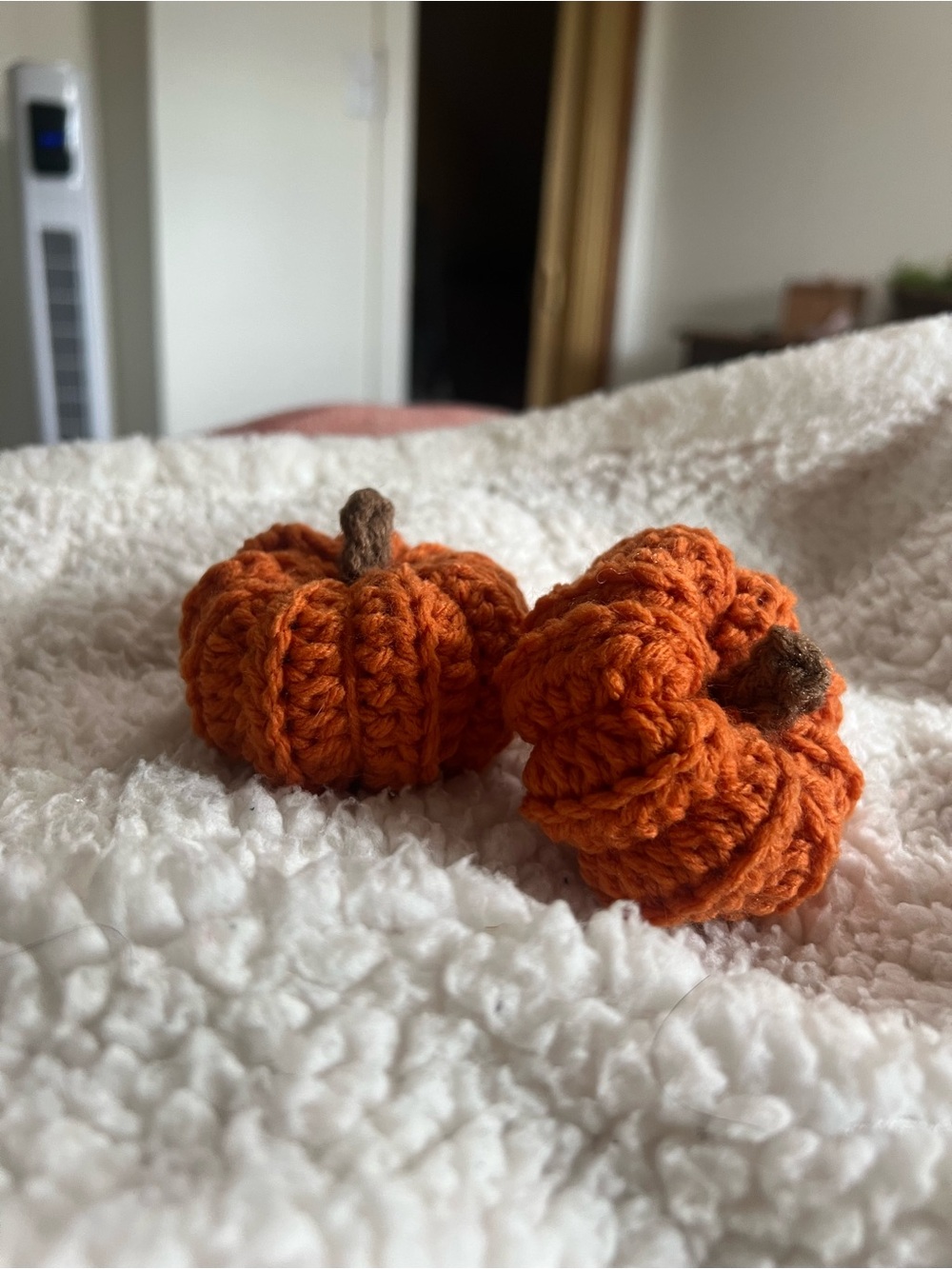 Handmade Crocheted Pumpkins *size varies between pumpkins*